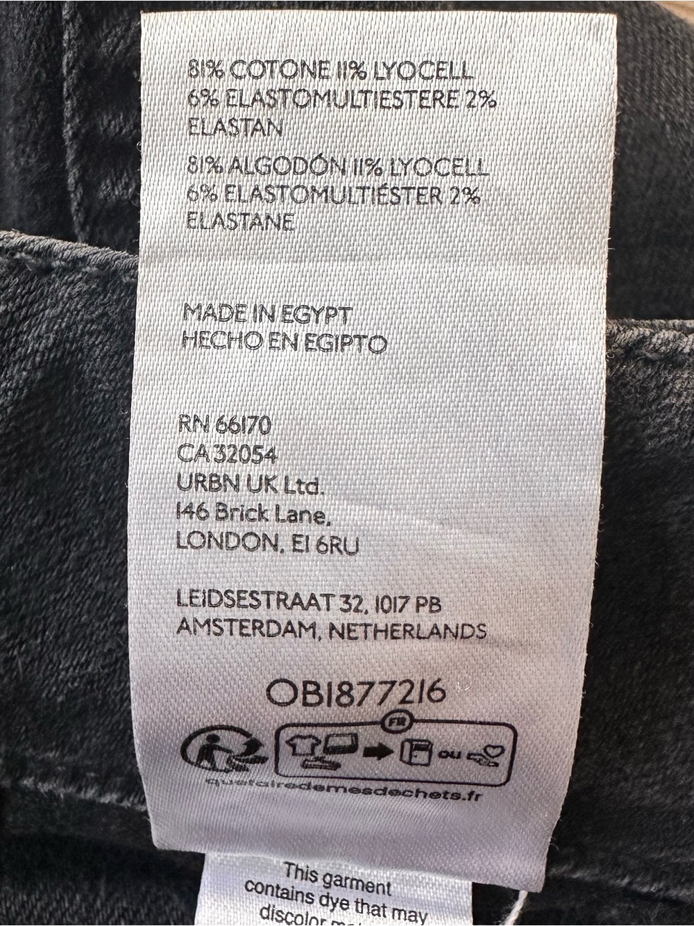 Maeve Colette Cropped Wide Leg Black Denim Pants Jeans Size 28 Stretch Boho EUC - Picture 5 of 11